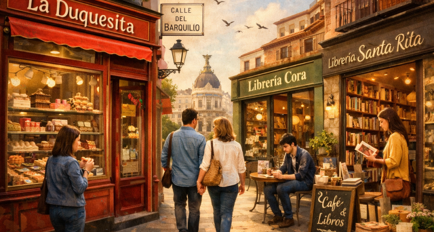 Un paseo tranquilo por la Calle del Barquillo para disfrutar Madrid con calma y encanto