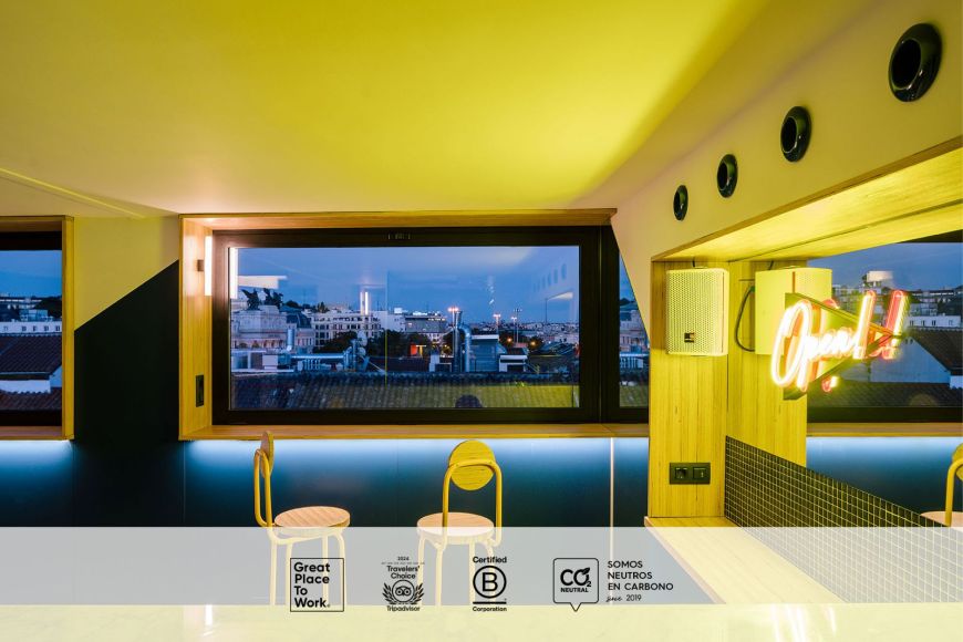 Rooftop hotel noche